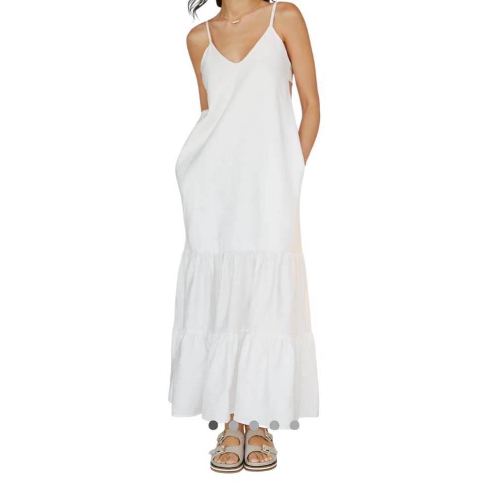 Anthropologie PEIXOTO Parker Tie Back MIDI Dress NWT $158 Size XS Runs Big